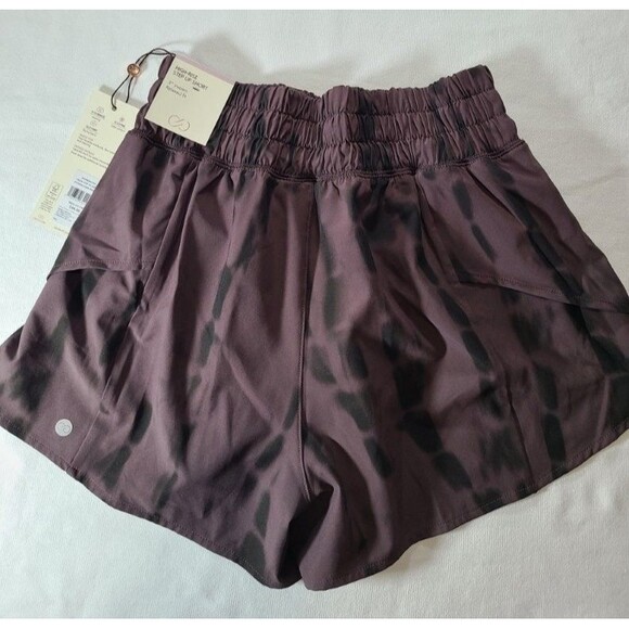 CALIA Step Up Shorts Python Dark Brown XXS High Rise 3" Inseam Athletic NWT - Picture 4 of 6